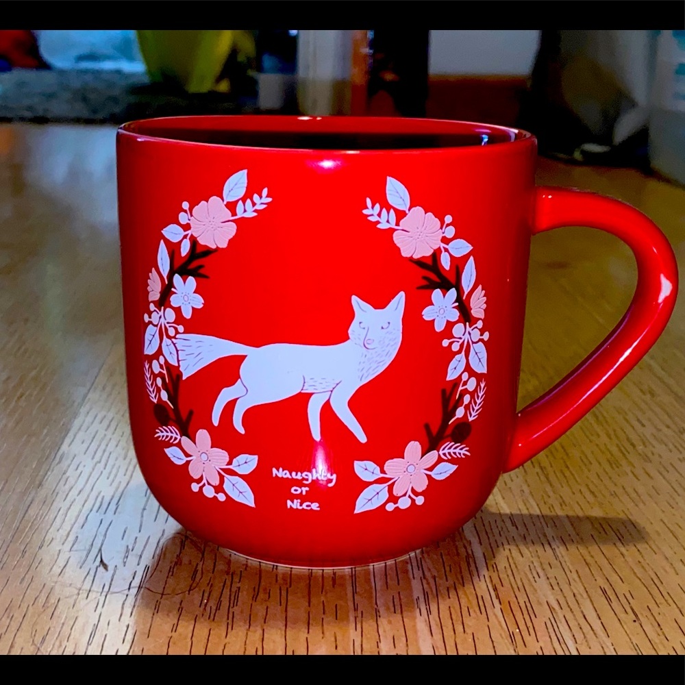 Christmas Fox Naughty or Nice Mug.